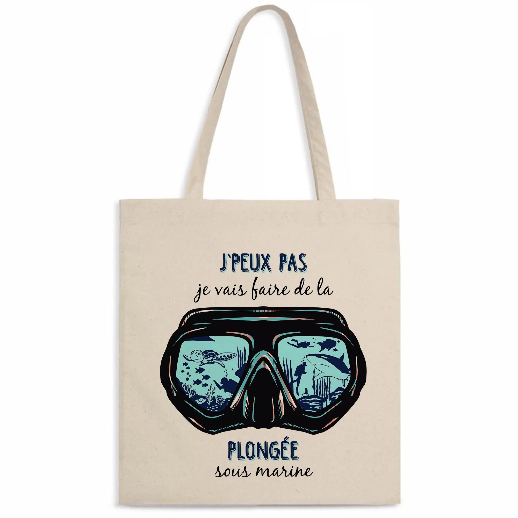 Totebag Je vais faire de la plongée