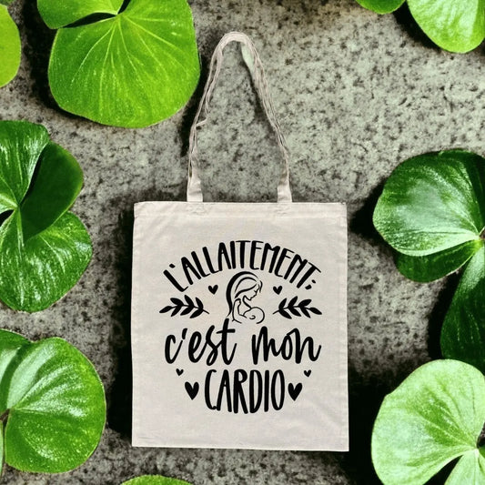 Totebag L'allaitement c'est mon cardio