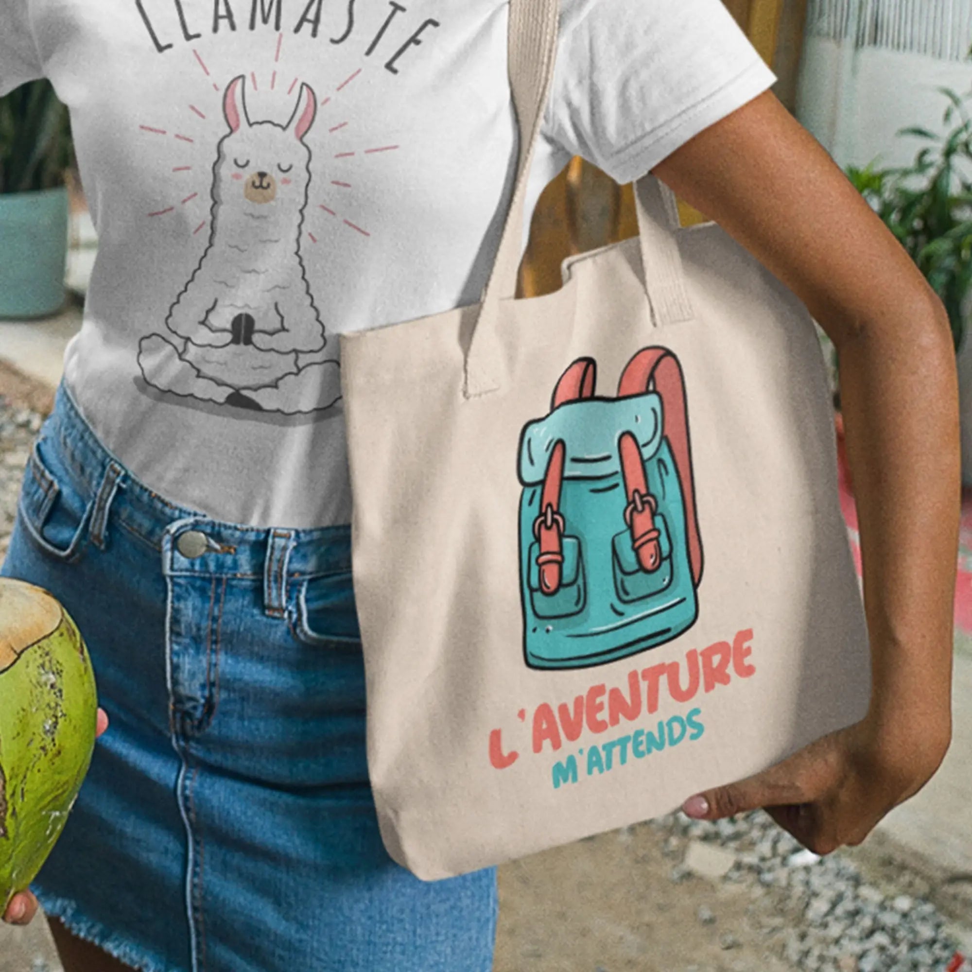 Totebag L'aventure m'attends