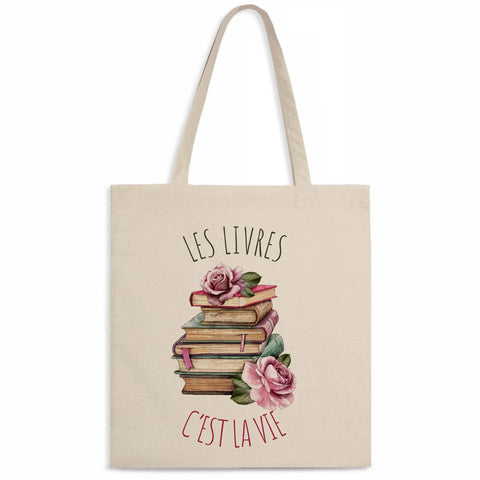 Totebag Les livres c'est la vie