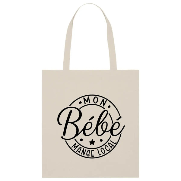 Totebag Mon bébé mange local