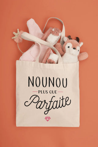 Totebag Nounou plus que parfaite