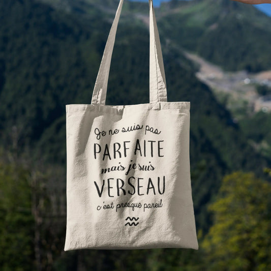 Totebag Pas parfaite mais verseau