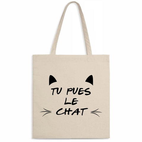 Totebag Tu pues le chat