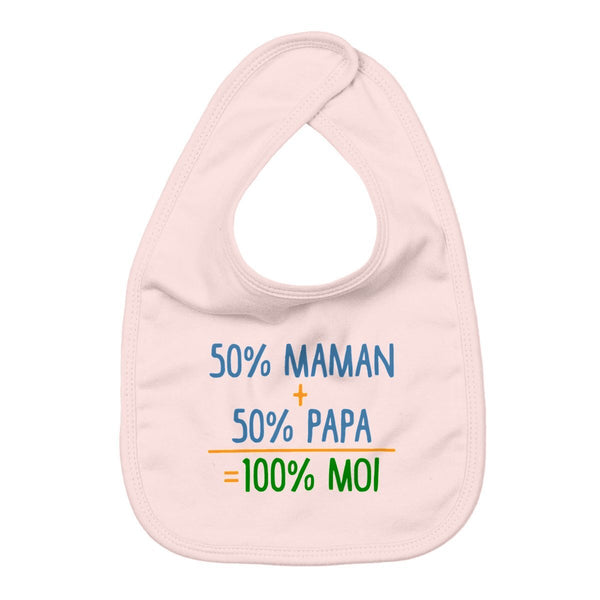 Bavoir - 50% maman + 50% papa - #shop_name - Premium Plus