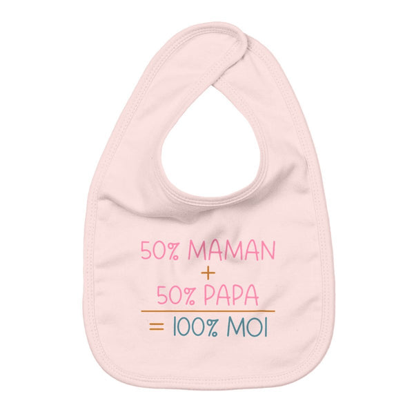 Bavoir - 50% maman + 50% papa - #shop_name - Premium Plus