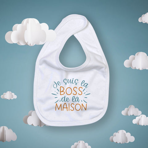 Bavoir - Je suis la boss de la maison - #shop_name - Premium Plus