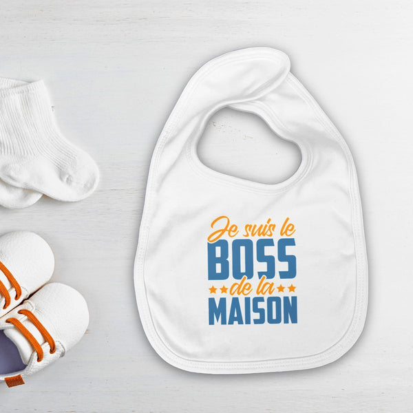 Bavoir - Je suis le boss de la maison - #shop_name - Premium Plus