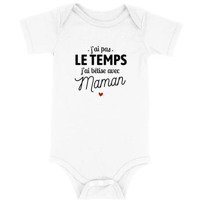 Body bébé J'ai bêtise avec maman
