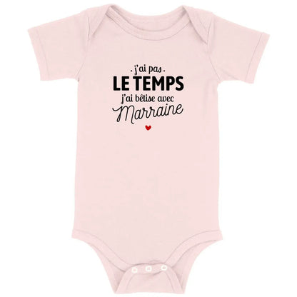 Body bébé J'ai bêtise avec marraine