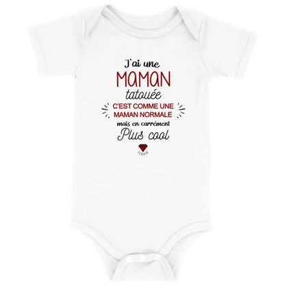 Body bébé J'ai une maman tatouée