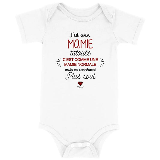 Body bébé J'ai une mamie tatouée