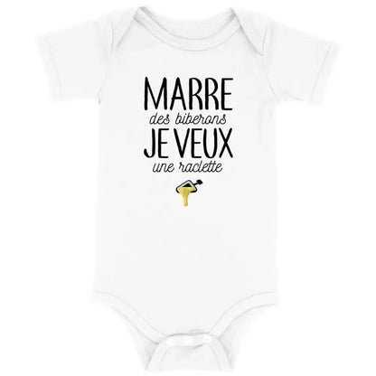 Body bébé Je veux une raclette
