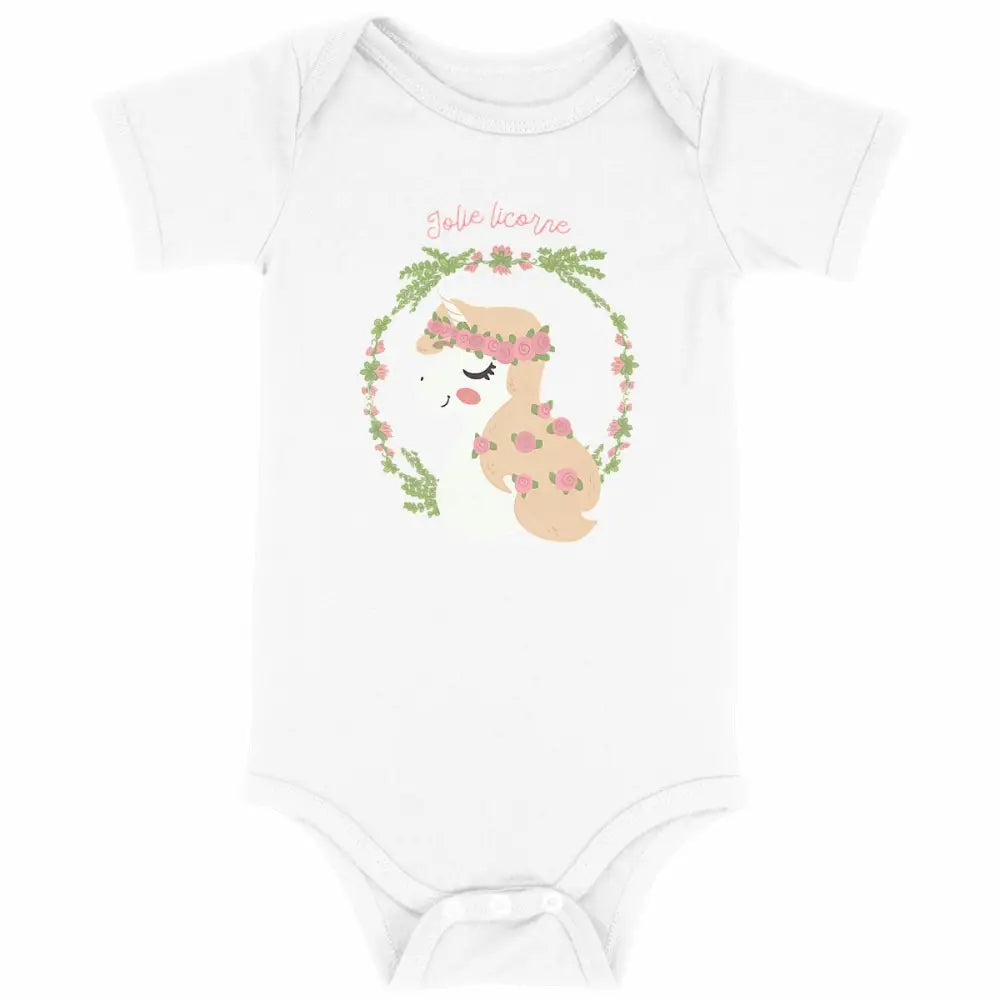 Body bébé Jolie licorne