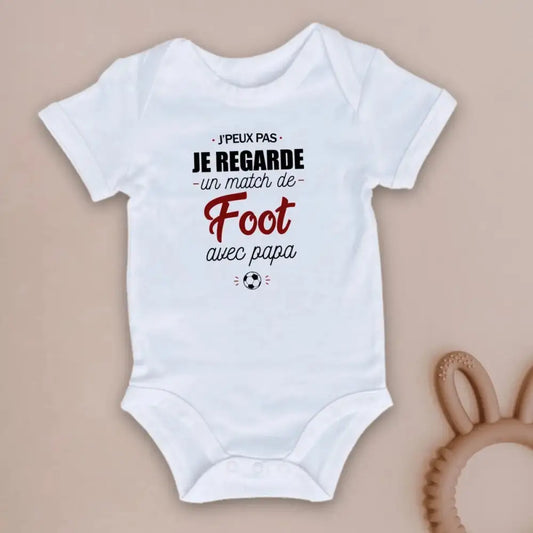 Body bébé Le foot avec papa