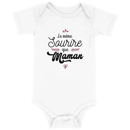 Body bébé Le même sourire que maman