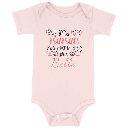 Body bébé Ma maman c'est la plus belle