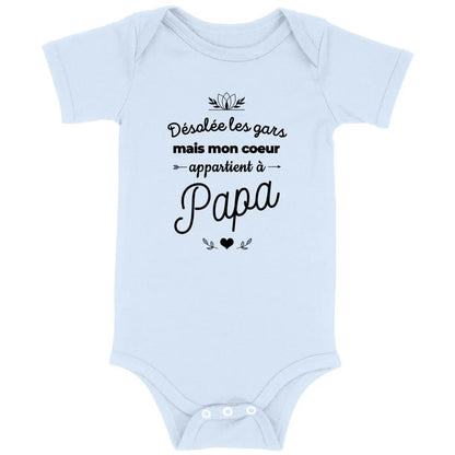 Body bébé Mon cœur appartient à papa