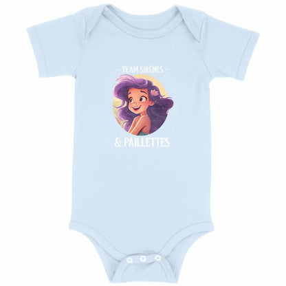 Body bébé Team sirènes et paillettes