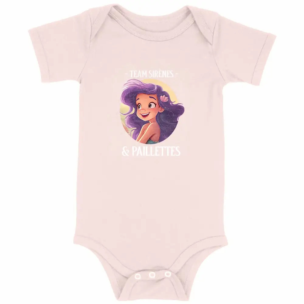 Body bébé Team sirènes et paillettes