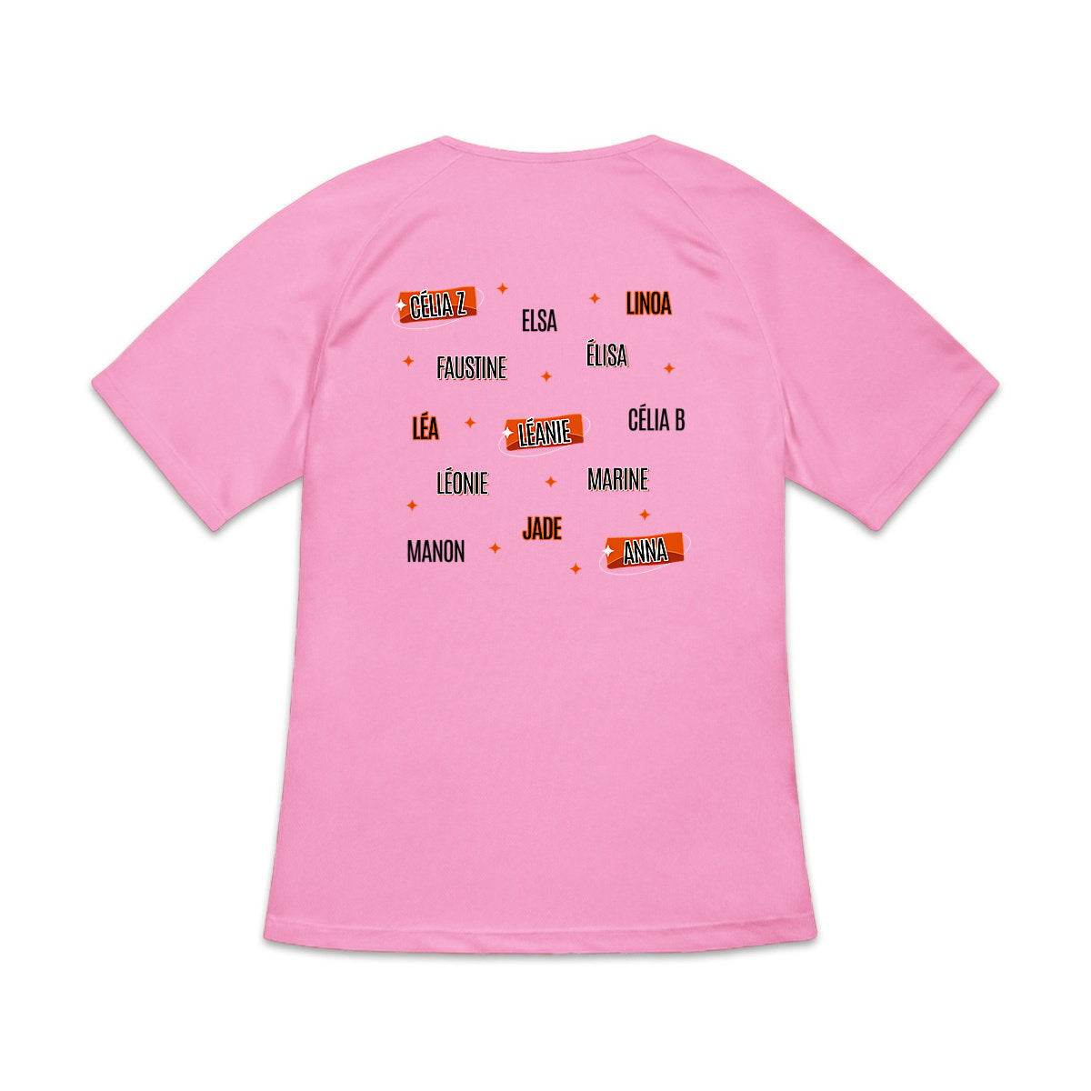 T-shirt de sport recyclé pour femme personnalisé - dos_0