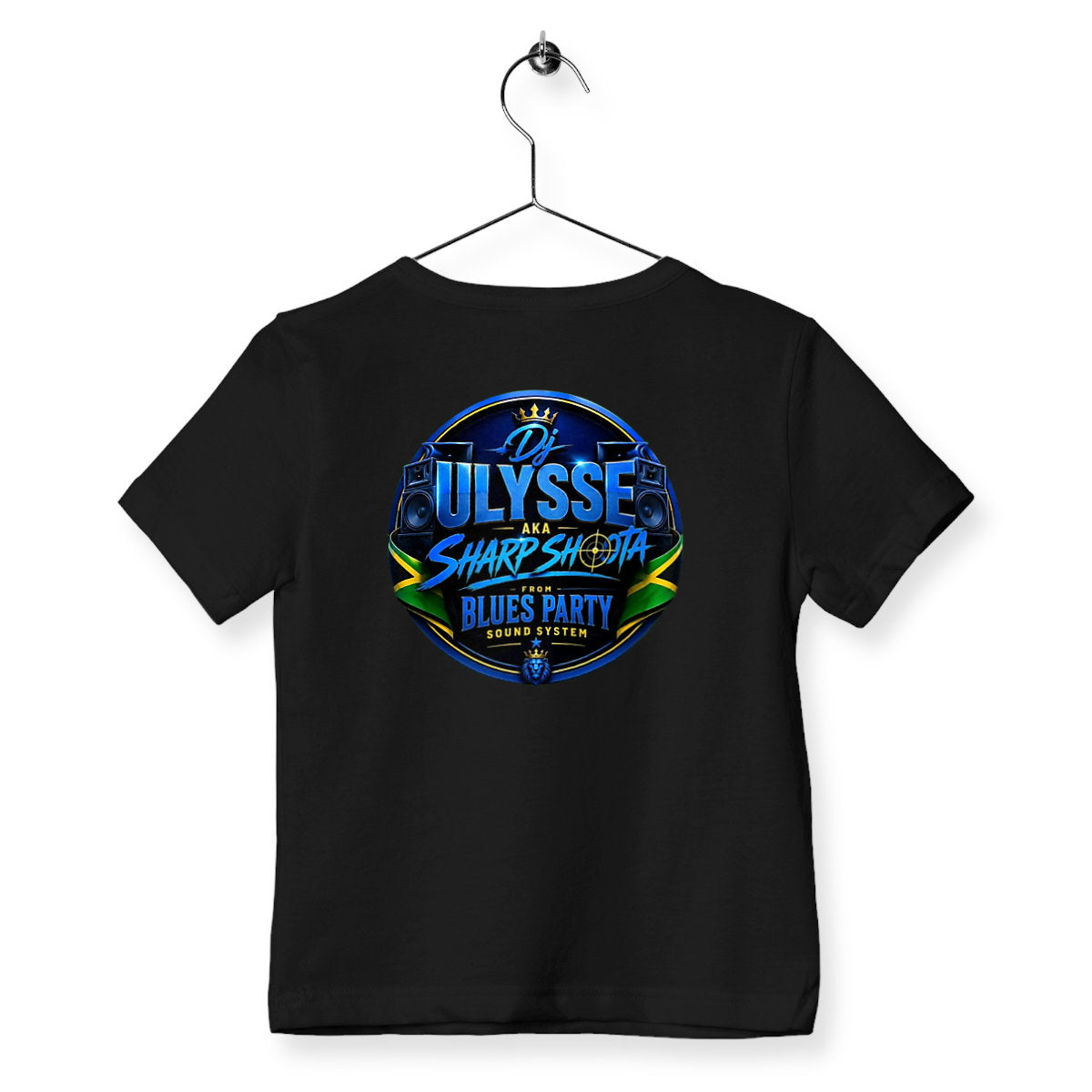 T-shirt enfant personnalisé La fille d'un DJ - dos_noir