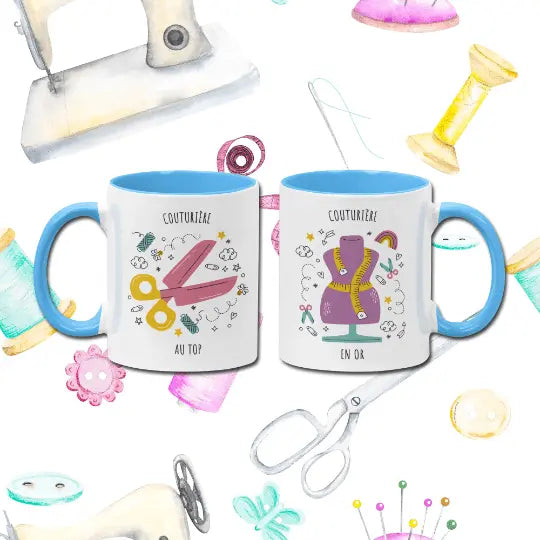 Mug céramique Couturière au top