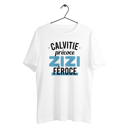 T-shirt homme en coton bio Calvitie précoce zizi féroce - face_0