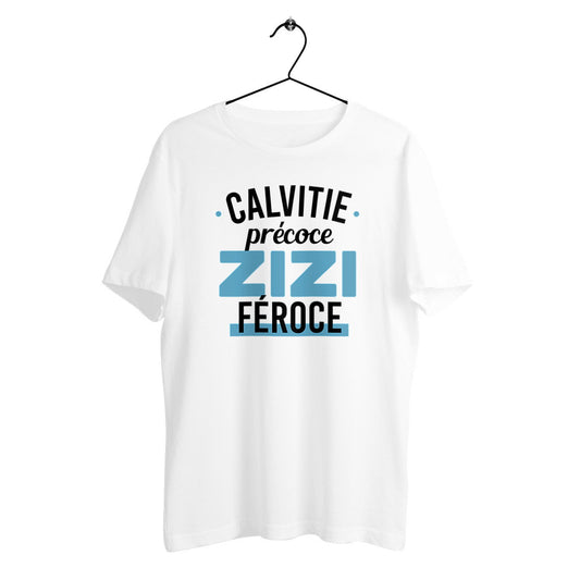 T-shirt homme en coton bio Calvitie précoce zizi féroce - face_0