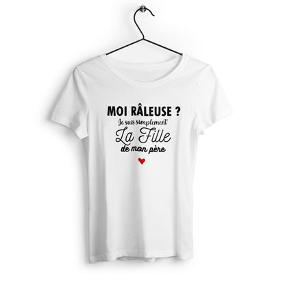 T-shirt femme en coton bio La fille de mon père - face_0