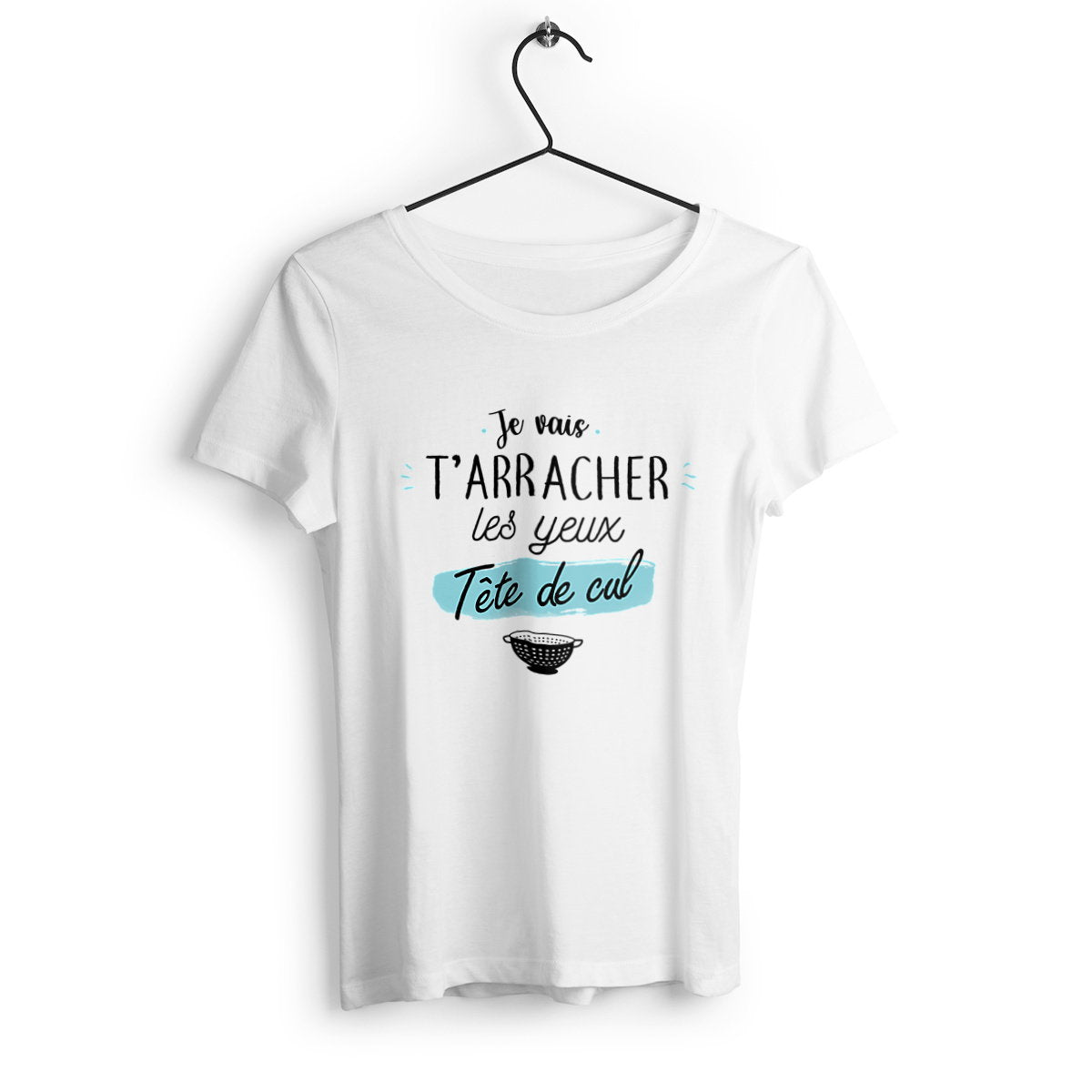 T-shirt femme en coton bio Tête de cul - face_0