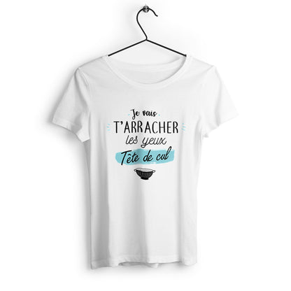T-shirt femme en coton bio Tête de cul - face_0