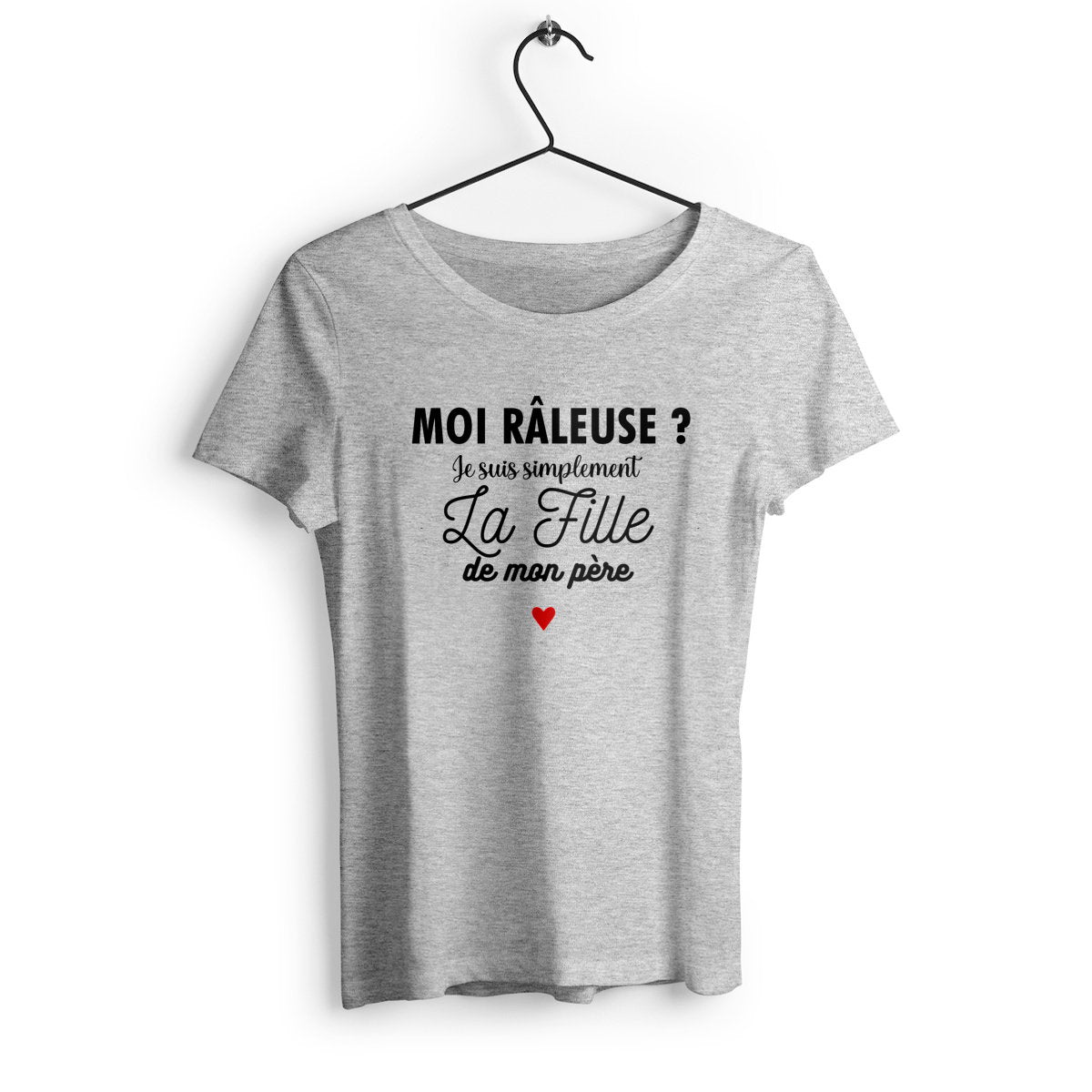 T-shirt femme en coton bio La fille de mon père - face_1