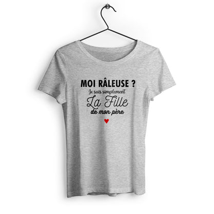 T-shirt femme en coton bio La fille de mon père - face_1