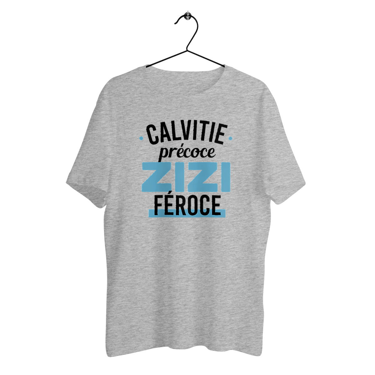 T-shirt homme en coton bio Calvitie précoce zizi féroce - face_1