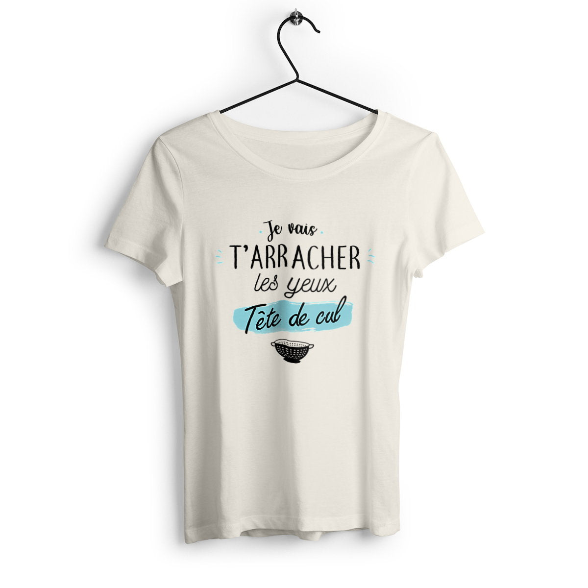 T-shirt femme en coton bio Tête de cul - face_2