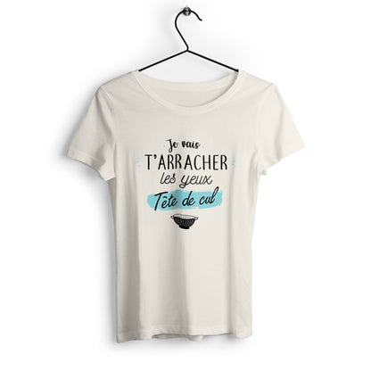 T-shirt femme en coton bio Tête de cul - face_2