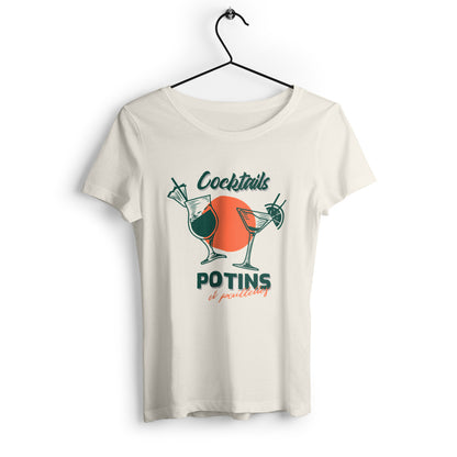T-shirt femme Cocktails, potins & paillettes