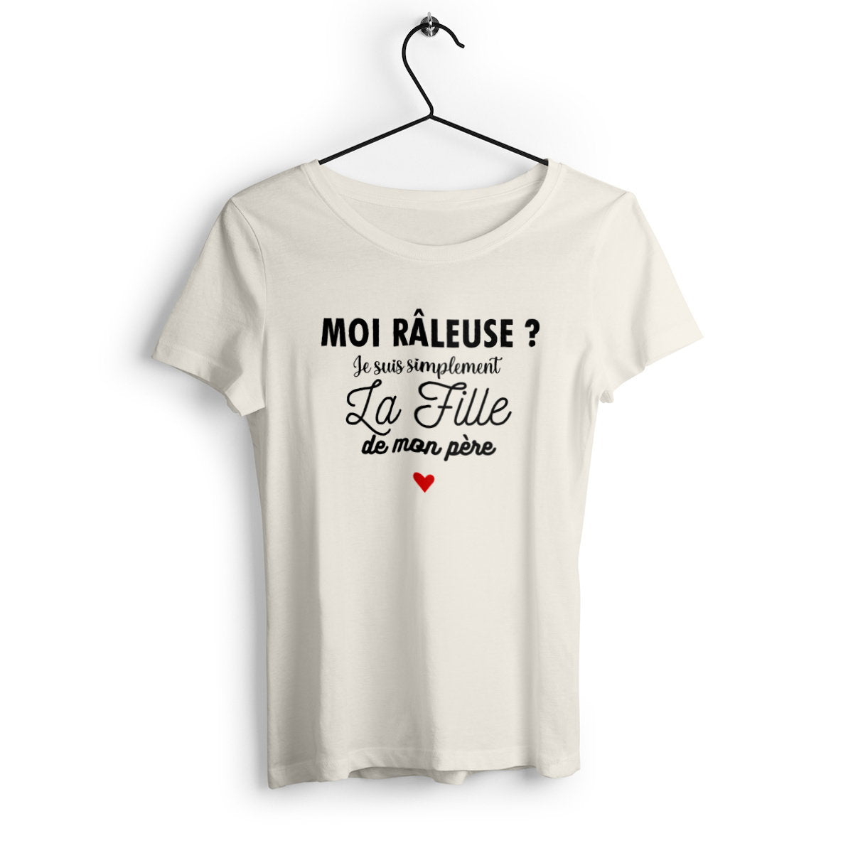 T-shirt femme en coton bio La fille de mon père - face_2