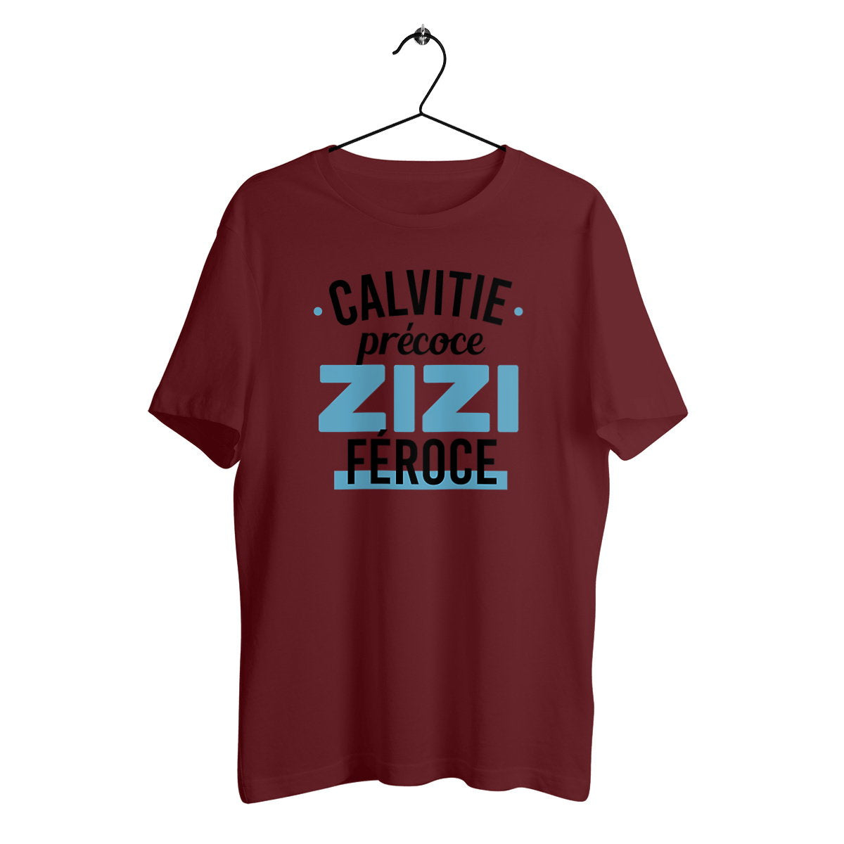 T-shirt homme en coton bio Calvitie précoce zizi féroce - face_3