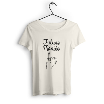 T-shirt femme Future Mariée bague fiançailles