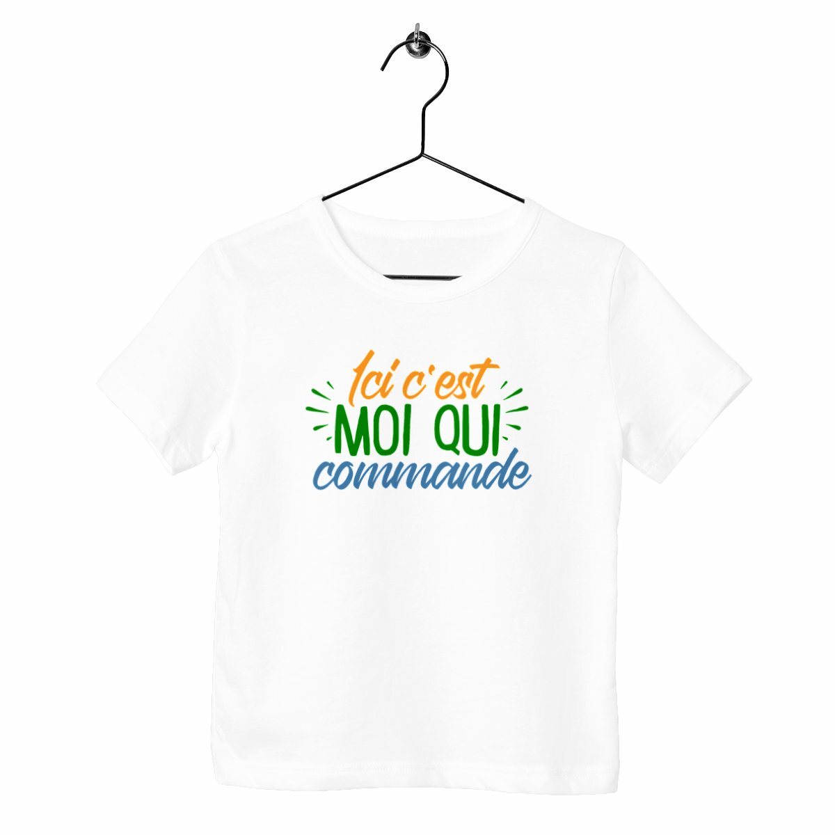 T-shirt enfant - Ici c'est moi qui commande