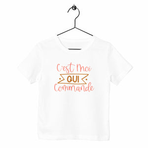 T-shirt enfant - C'est moi qui commande