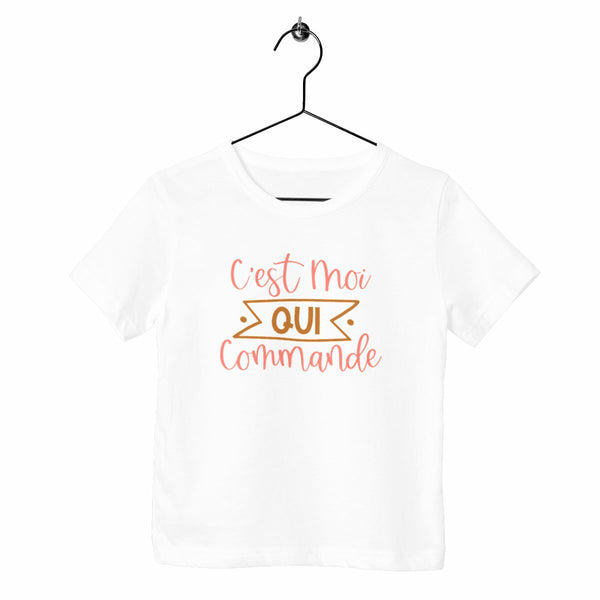 T-shirt enfant - C'est moi qui commande