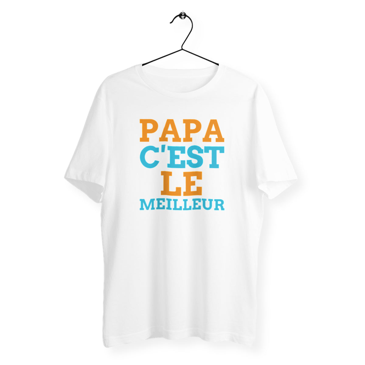 T-shirt homme col rond - Papa c'est le meilleur