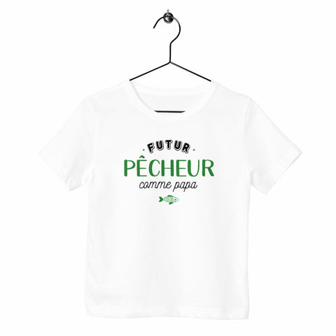 T-shirt enfant - Futur pêcheur comme papa