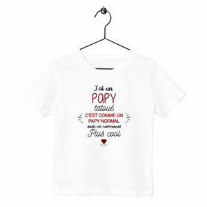 T-shirt enfant - J'ai un papy tatoué