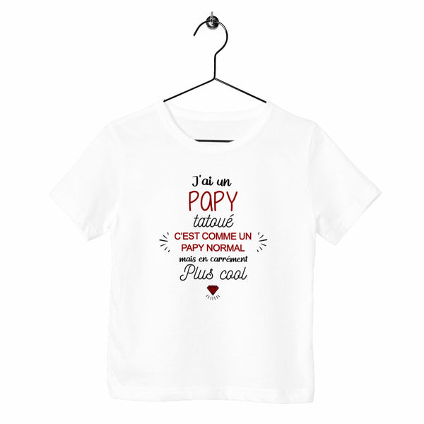 T-shirt enfant - J'ai un papy tatoué