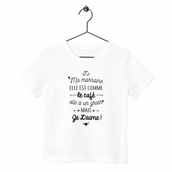 T-shirt enfant - Marraine, grain de café