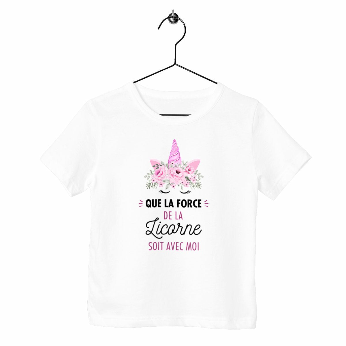 T-shirt enfant - Que la force de la licorne soit avec moi